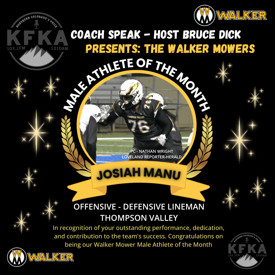 Walker Mowers - Male Athlete - Josiah Manu